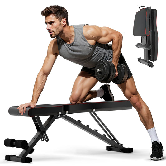 Adjustable Foldable Weight Bench for Home Gym Strength Training
