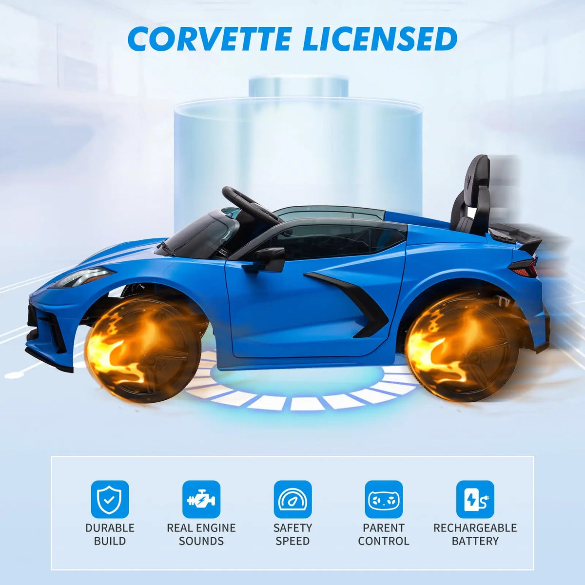 HiMISS Kids Ride On Sports Car With Parent Remote Control
